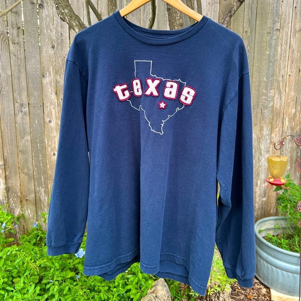Vintage Stitched Texas Long Sleeve Shirt